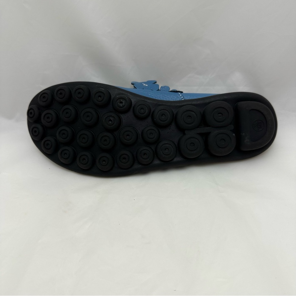 Blue Floral Slip-On Comfort Flats Shoes Sz 7 Casual Everyday Walking Women’s - Picture 3 of 9
